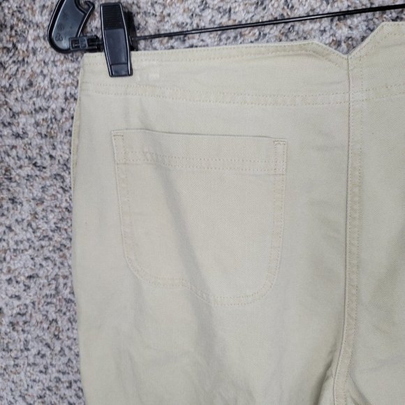 J Jill Pants Womens 8 Khaki Beige Straight Leg‎ Notched Back Pockets Casual - Picture 8 of 9